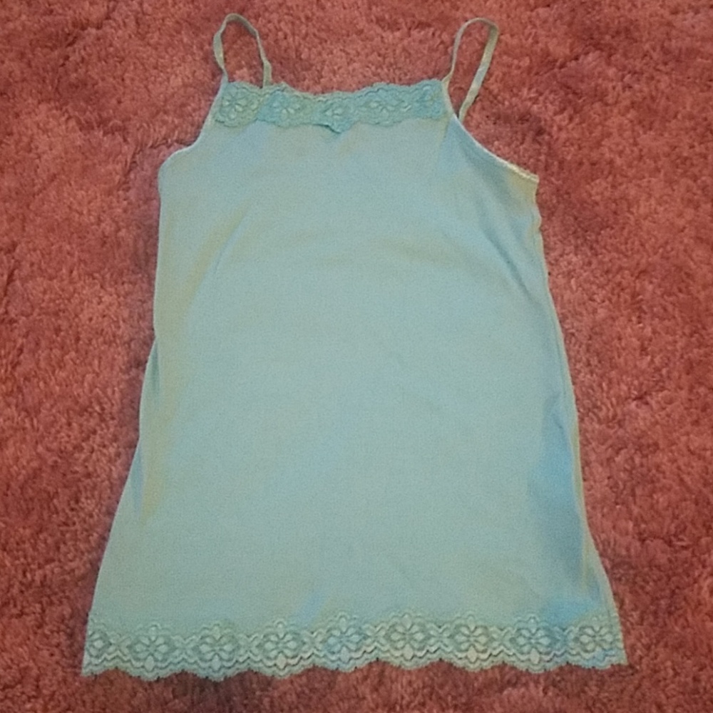 Spaghetti strap under shirt